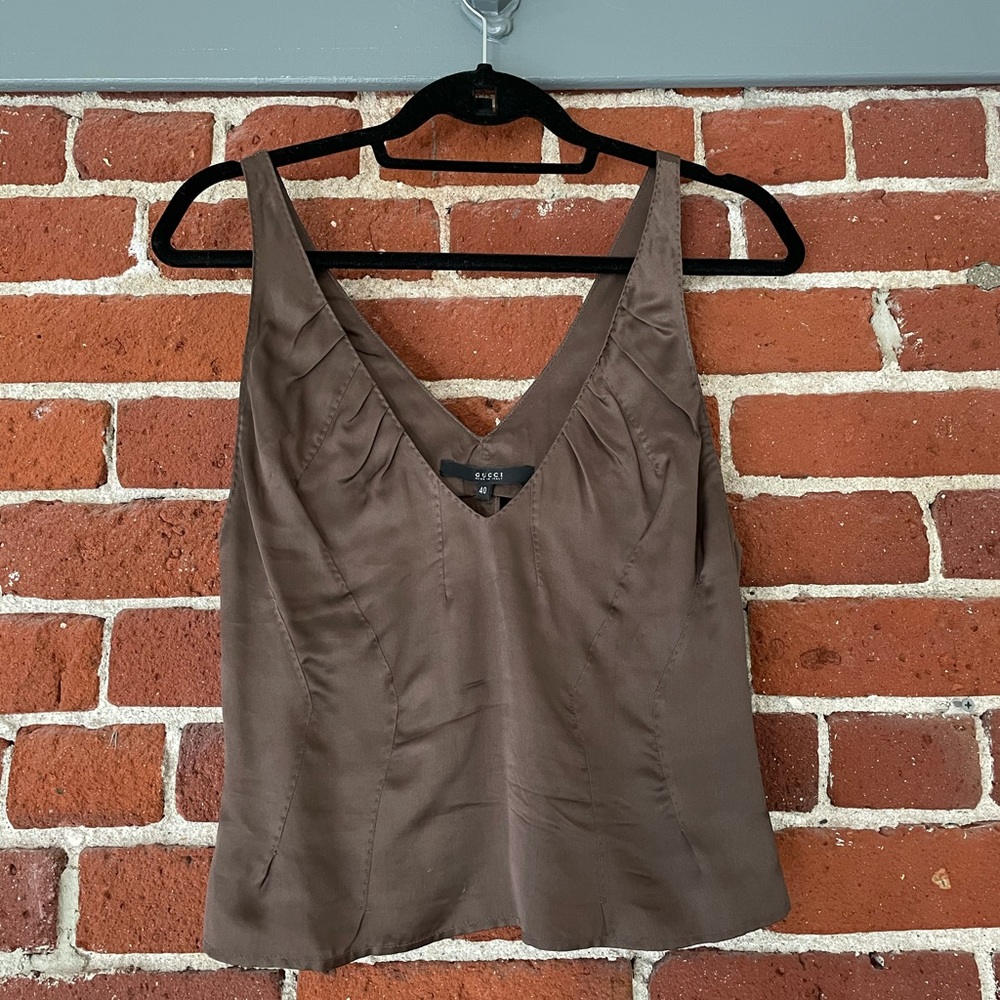 Gucci Stunning Silk Tank Blouse